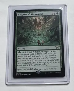 Valgavoth's Onslaught #204 Duskmourn House of Horror Rare Sorcery MTG NM/M - Image 1