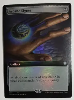 MTG: Commander Legends Arcane Signet Uncommon Foil Ext Art CMR 689 - Image 1