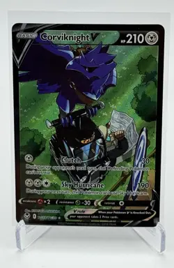 Pokemon TCG Corviknight V TG18/TG30 Silver Tempest Trainer Gallery Holo, NM - Image 1
