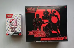 Factory Sealed Pokemon Destined Rivals Elite Trainer Box ETB 151 Booster Bundle - Image 1