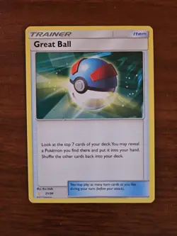 Pokemon SM Trainer Kit: Lycanroc & Alolan Raichu - #21 GREAT BALL, Regular - Image 1