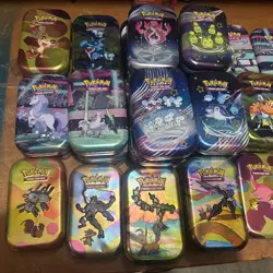 Pokemon TCG: Mini Tin Lot of 42 Tins *EMPTY* - Image 2