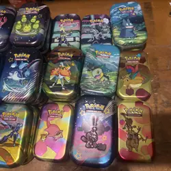 Pokemon TCG: Mini Tin Lot of 42 Tins *EMPTY* - Image 3