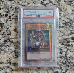 PSA 10 2023 YuGiOh DARK MAGICIAN Quarter Century Rare ATTRIBUTE Error LC01-EN005 - Image 1