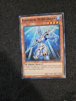 Yugioh Elemental HERO Ocean SDHS-EN002 Common 1st Ed LP - Image 1