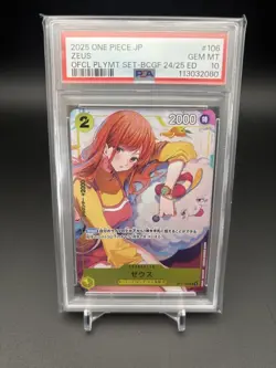 One Piece Card PSA 10 Nami Zeus Combo Rare OP TCG Collector Item - Image 1