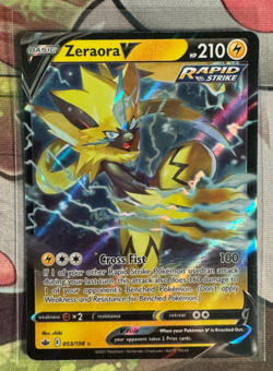 Zeraora V 053/159 | Crown Zenith | Ultra Rare Holo | Pokemon TCG Card | NM Mint - Image 1