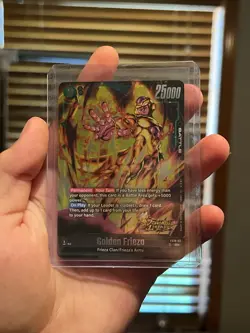 Dragon Ball Super TCG Golden Frieza Promo Card - 25,000 Power - Image 1