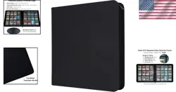Luxury 12 Pocket Trading Card Binder - Fits 912 Cards, Secure Zipper Closure - Image 2