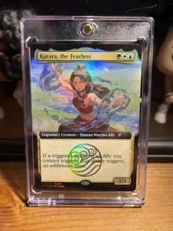 SDCC 2025 Magic The Gathering X Avatar Katara The Fearless Promo Card IN HAND - Image 1