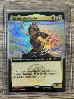 SDCC 2025 Magic The Gathering X Avatar Katara The Fearless Promo Card IN HAND - Image 1