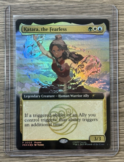 SDCC 2025 Magic The Gathering X Avatar Katara The Fearless Promo Card IN HAND - Image 1