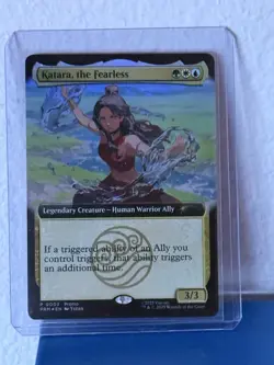 SDCC 2025 Magic The Gathering X Avatar Katara The Fearless Promo Card IN HAND - Image 1