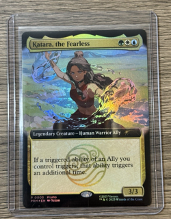 SDCC 2025 Magic The Gathering X Avatar Katara The Fearless Promo Card IN HAND - Image 1