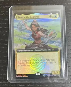 SDCC 2025 Magic The Gathering X Avatar Katara The Fearless Promo Card IN HAND - Image 1