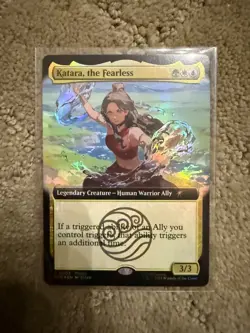 SDCC 2025 Magic The Gathering x Avatar Katara The Fearless Promo Card IN HAND - Image 1