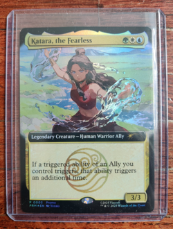 SDCC 2025 Magic The Gathering X Avatar Katara The Fearless Promo Card IN HAND - Image 1