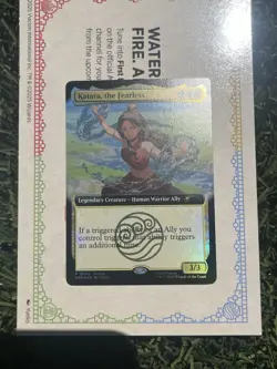 SDCC 2025 Magic The Gathering X Avatar Katara The Fearless Promo Card IN HAND - Image 1