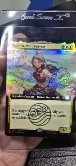 SDCC 2025 Magic The Gathering X Avatar Katara The Fearless Promo Card IN HAND - Image 1
