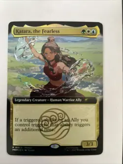 SDCC 2025 Magic The Gathering X Avatar Katara The Fearless Promo Card IN HAND - Image 1