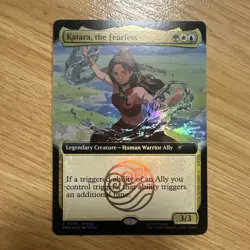 SDCC 2025 Magic The Gathering X Avatar Katara The Fearless Promo Card IN HAND - Image 1