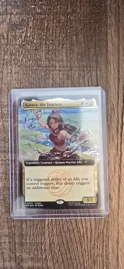 SDCC 2025 Magic The Gathering x Avatar Katara The Fearless Promo Card IN HAND - Image 1