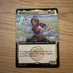 SDCC 2025 Magic The Gathering X Avatar Katara The Fearless Promo Card IN HAND - Image 1