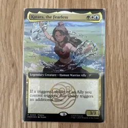 SDCC 2025 Magic The Gathering X Avatar Katara The Fearless Promo Card IN HAND - Image 1