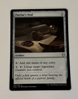 MTG Patriar's Seal - Commander Legends Battle for Baldur's Gate NM - Image 1
