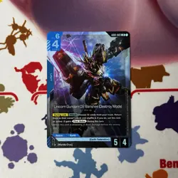 Gundam Card Game G001-003 LR Unicorn Gundam 02 Banshee (Destroy Mode) Foil - Image 1