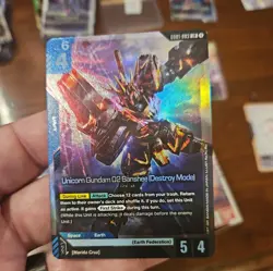 Gundam Card Game G001-003 LR Unicorn Gundam 02 Banshee (Destroy Mode) Foil - Image 1