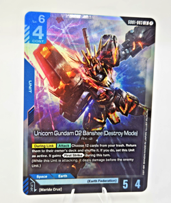 Gundam Card Game G001-003 LR Unicorn Gundam 02 Banshee (Destroy Mode) Foil - Image 1
