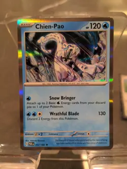 Chien-Pao Holo Rare Pokemon Card Paradox Rift 057/182 NM - Image 1