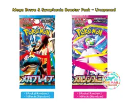 Presale Mega Brave & Symphonia Booster 5/10 packs M1L M1S Japanese Pokemon Card - Image 1