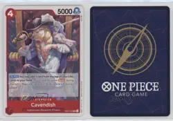 2022 One Piece Card Game: Romance Dawn OP01 Cavendish #OP01-008 0it8 - Image 3