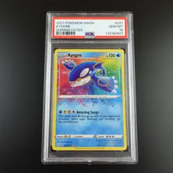 PSA 10 Kyogre 021/072 Shining Fates Amazing Rare Holo Graded Pokemon Card - Image 1