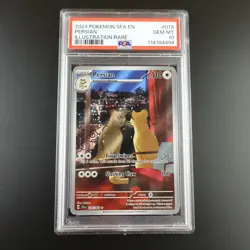 PSA 10 Persian 078/064 Shrouded Fable IR English Graded Pokemon Card - Image 1