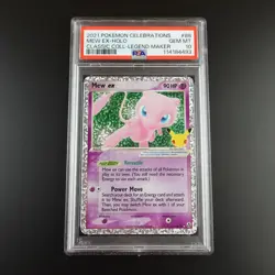 PSA 10 Mew ex 88 Celebrations Classic Collection Holo Graded Pokemon Card - Image 1