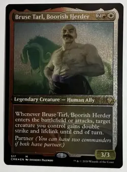 MTG: Bruse Tarl, Boorish Herder Mythic Foil Etched CMR 517 - Image 1