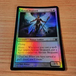 MTG - Akroan Skyguard (BNG) Born of the Gods FOIL 3/165 2014 - Image 1