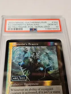 Magic MTG - Illusionist's Bracers RVR #392 Serial 480/500 PSA 10 Ravnica - Image 3