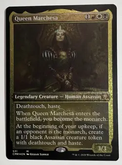 MTG: Commander Legends Queen Marchesa Mythic Foil Etched CMR 531 - Image 1
