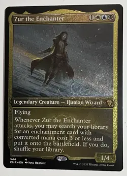 MTG: Commander Legends Zur The Enchanter Mythic Foil Etched CMR 544 - Image 1