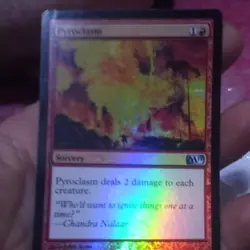 MTG Pyroclasm - Foil, Ninth Edition, Heavily Played, English - Image 1