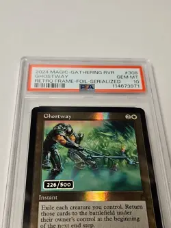Magic MTG - Ghostway RVR #308 Serial 226/500 PSA 10 Ravnica Remastered - Image 3