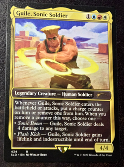 MTG * Miscut Misprint Crimp * Guile, Sonic Soldier Secret Lair + Fast Ship! - Image 1