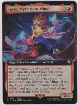 MTG Gogo, Mysterious Mime (Extended Art) FINAL FANTASY Commander Foil - Image 1