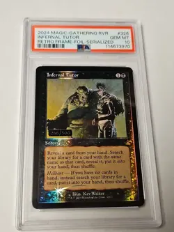 Magic MTG - Infernal Tutor RVR #326 Serial 266/500 PSA 10 Ravnica Remastered - Image 1