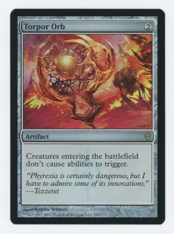 1x Torpor Orb #162 - New Phyrexia - Magic the Gathering MTG - NM FOIL - Image 1