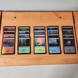 MTG - Complete AFR Set (Forgotten Realms) 20x Basic Lands Foil 262-281 NM 2021 - Image 1